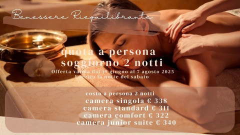 2025 hotel 2 mari benessere riequilibrante 2 notti IN4