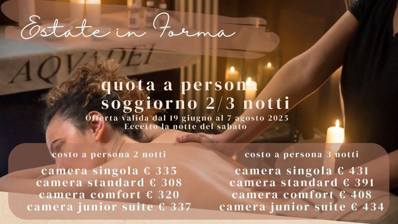 2025 hotel 2 mari estate in forma 2 3 notti IN4