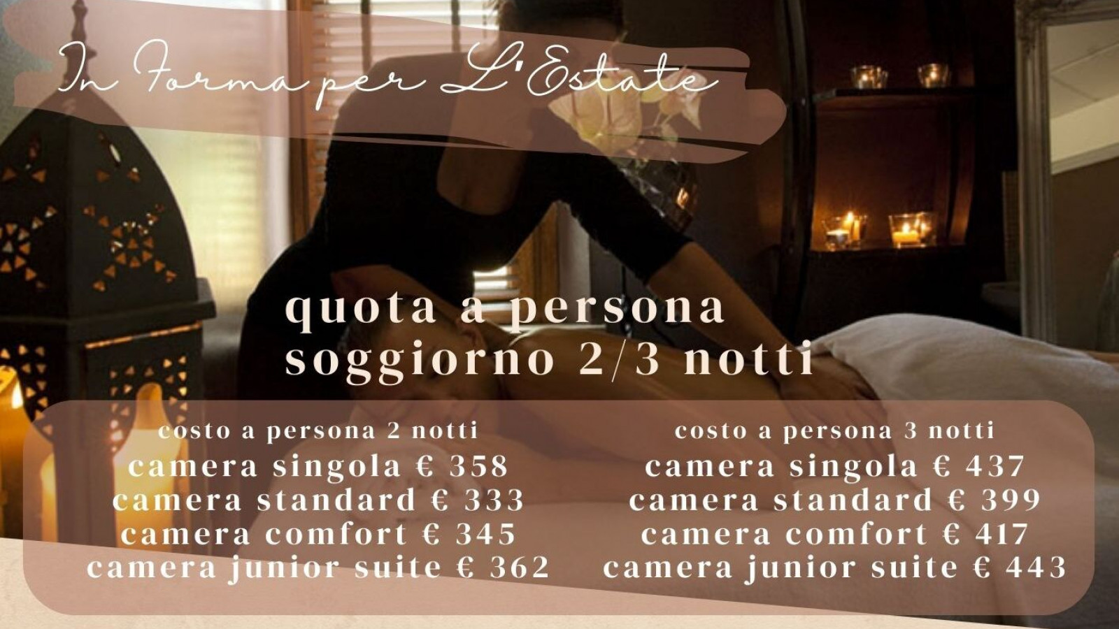 2025 hotel 2 mari in forma per l'estate 2 3 notti IN4